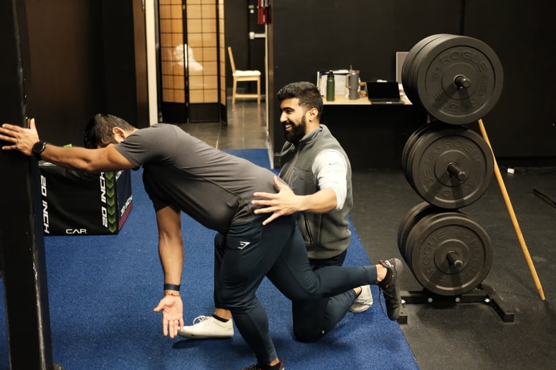 Hands-on assessment at Revenant Physical Therapy