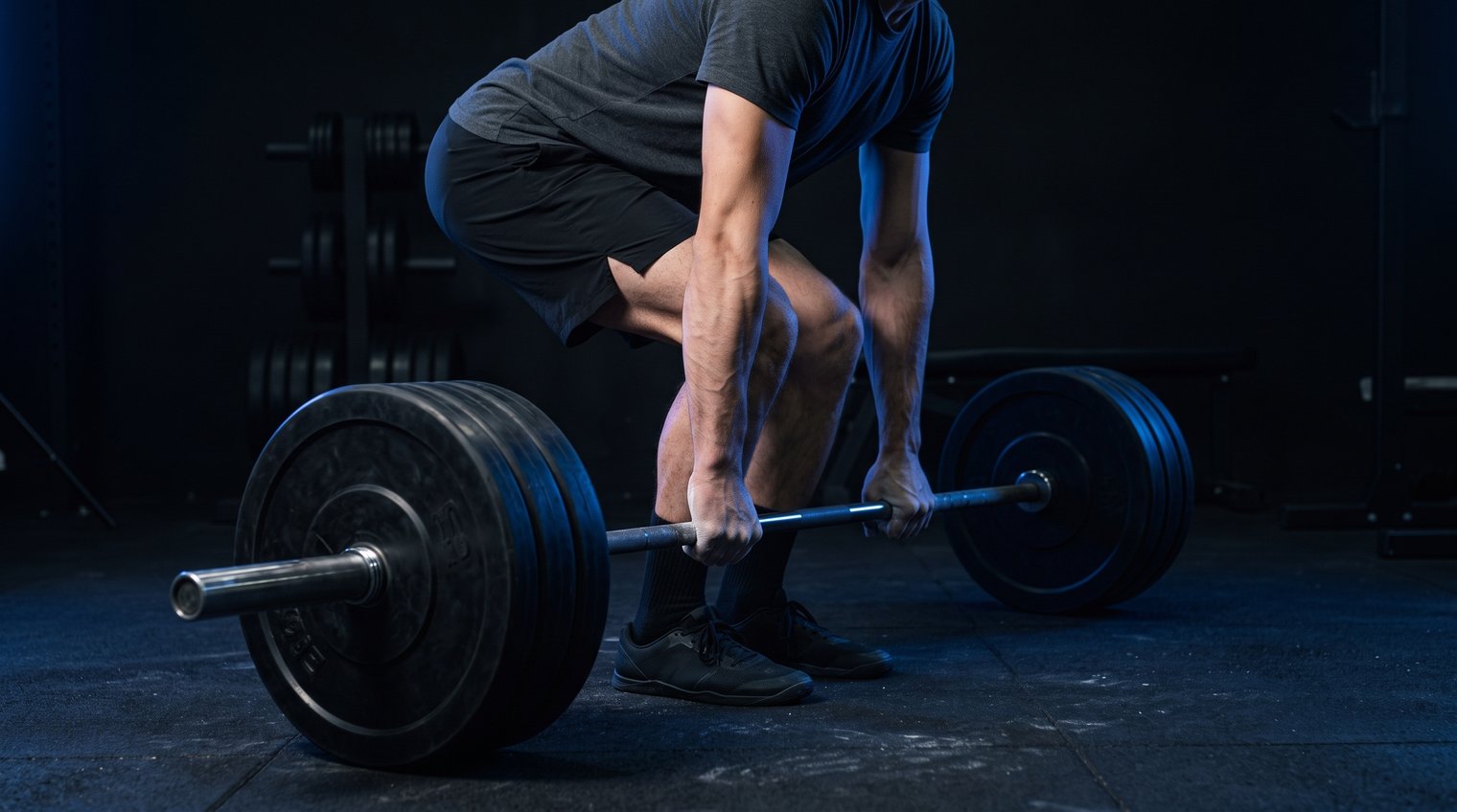 Athlete setting up a deadlift, physical therapy for active people in Farmers Branch